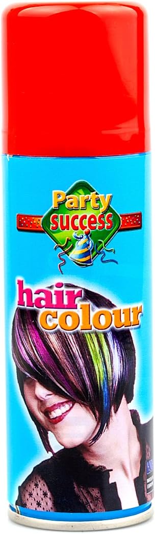 Party Success Red Temporary Colour Hair Spray Washable Fancy Dress Special
