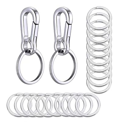 Metal Keychain Holder with Split Key Ring and Flat Kuwait Ubuy - Main Image