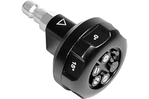 Coyardor Pressure Washer Nozzle Tips, 6 in 1 Quick Change Over Spray Nozzle, Adjustable Power Washer Tips with 1/4" Quick Connect, 3000 PSI