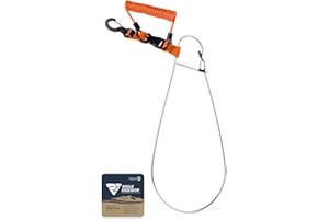 Rogue Endeavor® Fish Stringer Clip, Large, Stainless Construction, Quick Release 36” Steel Core Lanyard, Designed for Spearfishing, Kayak Fishing & Scuba Diving and All Fish Types