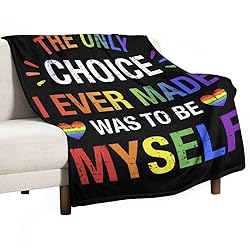 LGBT Blanket Gay Pride Throw Rainbow LGBT Colorful