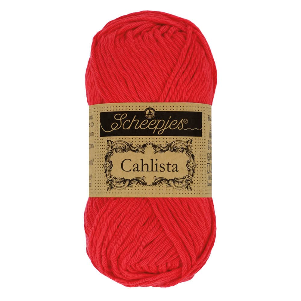 Scheepjes - Scheepjes Cahlista 115 Hot Red Yarn - 10x50g