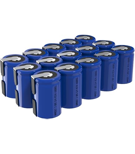 Batterie Rechargeable 1.2V 2000mAh NiMH - Compatible 1HR-AAC / KR800 AAE, Neuf Marque Vhbw