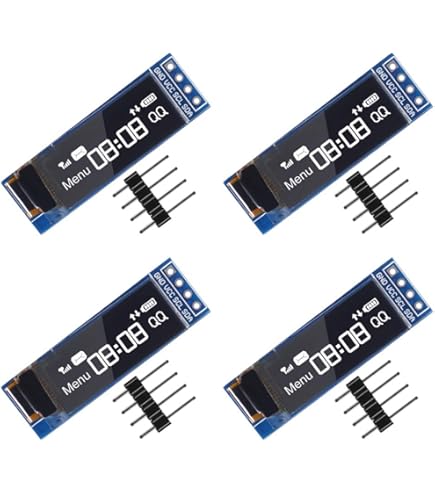 Display OLED I2C Da 0,91 Pollici 128 X 32 Pixel Compatibile Con Arduino E Raspberry Pi