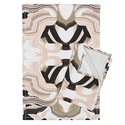 Amazon Com Roostery Blush Tea Towels Abstract Blush Curtains