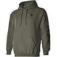Smith & Wesson Officially Licensed Men's Hooded Sweatshirt, Long Sleeve Pullover Graphic Hoodie with Arm and Chest Logo