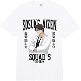 Bleach Sosuke Aizen Squad 5 Anime Comfort Colors Adult Heavyweight T-Shirt