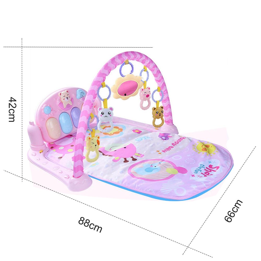 Baby Play Musical Mat Bebe Pie Piano Musica Alfombra De Juegos 3 En 1 Juego Alfombras Alfombra Bebe Gimnasio Alfombra Educacion Accesorio De Teclado Musical Juego Manta Azul Espejos Juguetes Para Bebes
