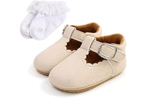 YYNN Baby Girls Boys Moccasins Shoes Mary Janes Shoes Anti-Slip Soft Sole Todder First Walking Crib Shoes Casual Flat Shoes w