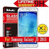 Galaxy J5 Glass Screen Protector, (J500F 2015)[3 Pack] AnoKe [Lifetime Warranty](0.3mm 9H 2.5D) Best Tempered Glass Screen Protector Film Shield Guard For Samsung Galaxy J5 J500F 2015 Glass 3Pack