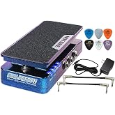 Hotone Soul Press II Wah Active Volume Passive Expression Guitar Effects Pedal Switchable 4 in 1 Visible Pedal Position SP-20 with Tonebird Patch, Power Supply, Picks Bundle