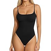 TRENLIVER Womens Camisole Thong Bodysuit Square Neck Cami Tank Top Body Suit Adjustable Spaghetti Strap Sexy Summer Tops 2026