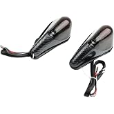 iTobest Front Turn Signal Blinker Light For Kawasaki Ninja EX250R 1998-2007 | Smoked Front Indicator Lights For Ninja EX250 250R 98-07, Sturdy Weatherproof Shell