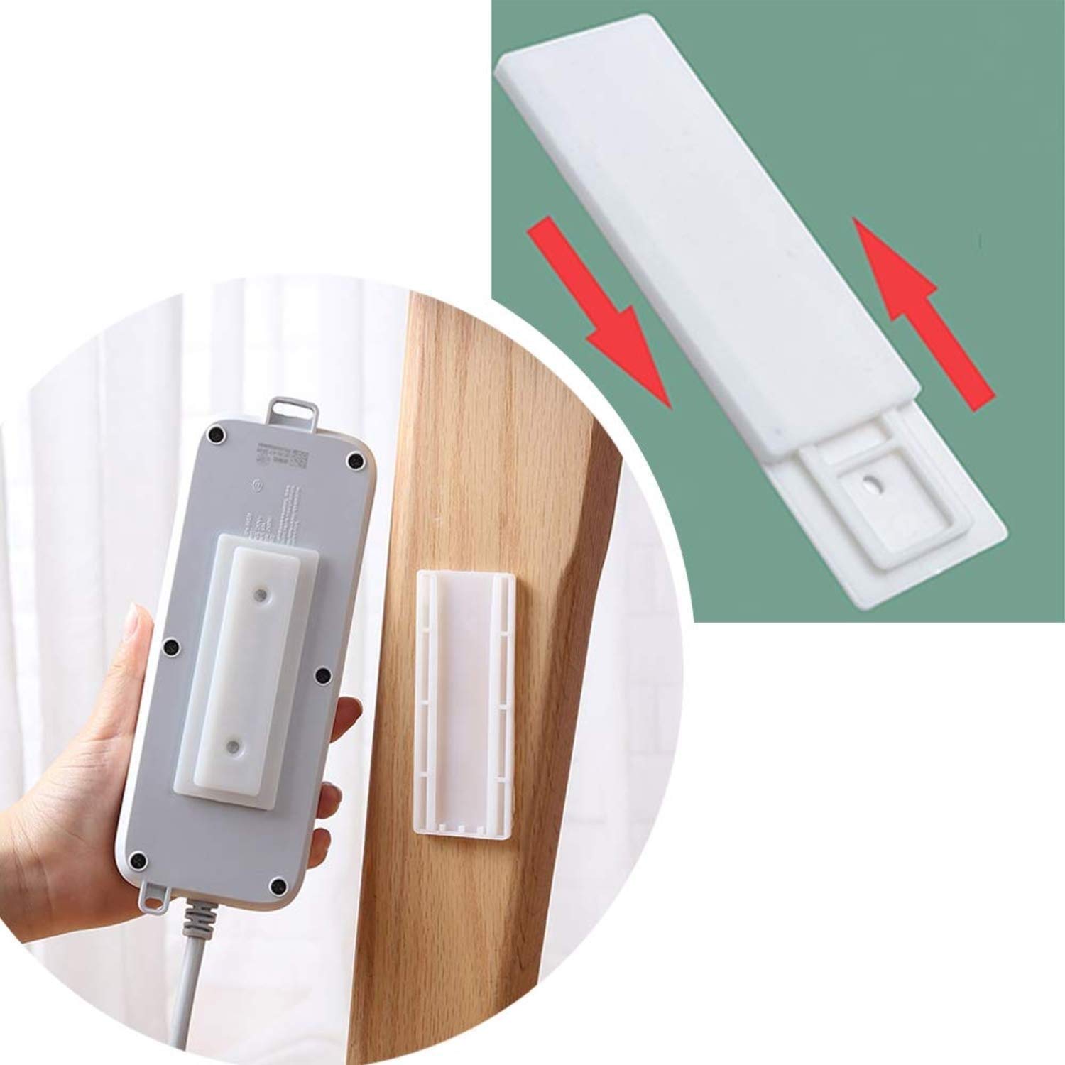 Buy MM RETAILS Power Strip Holder Fixator, Self Adhesive Power Strip