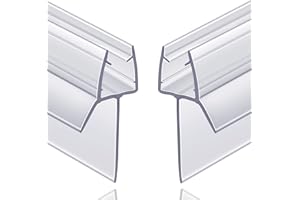 2-Pack Butecare Frameless Shower Door Bottom Seal with Long Sweep for Glass Doors – Stop Shower Leaks and Create a Water Barr