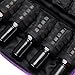 Hipiwe Essential Oils Travel Bag Perfect Carrying Case Storage Bag Organizer for Oil Bottles - Holds 10 Bottles of 5ml, 10ml, 15ml (Purple)