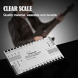Alnicov Stainless Steel String Action Ruler for Guitar Setup Luthier Tool view 7