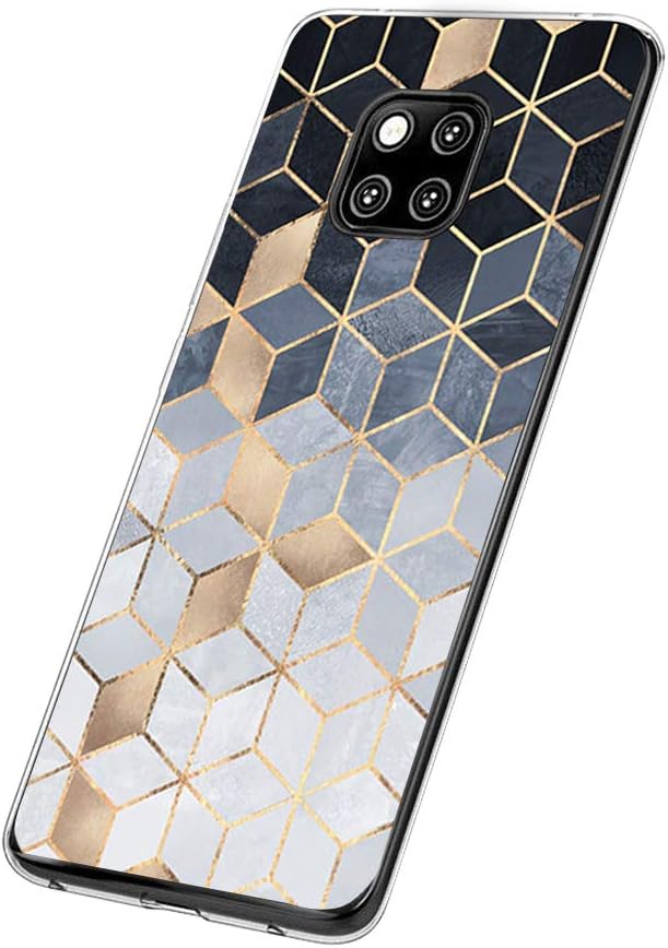 Clear Case for Huawei Mate 20 Lite/Mate 20 Pro Case Marble Phone Case Silicone TPU Bumper Shockproof Protective Cover