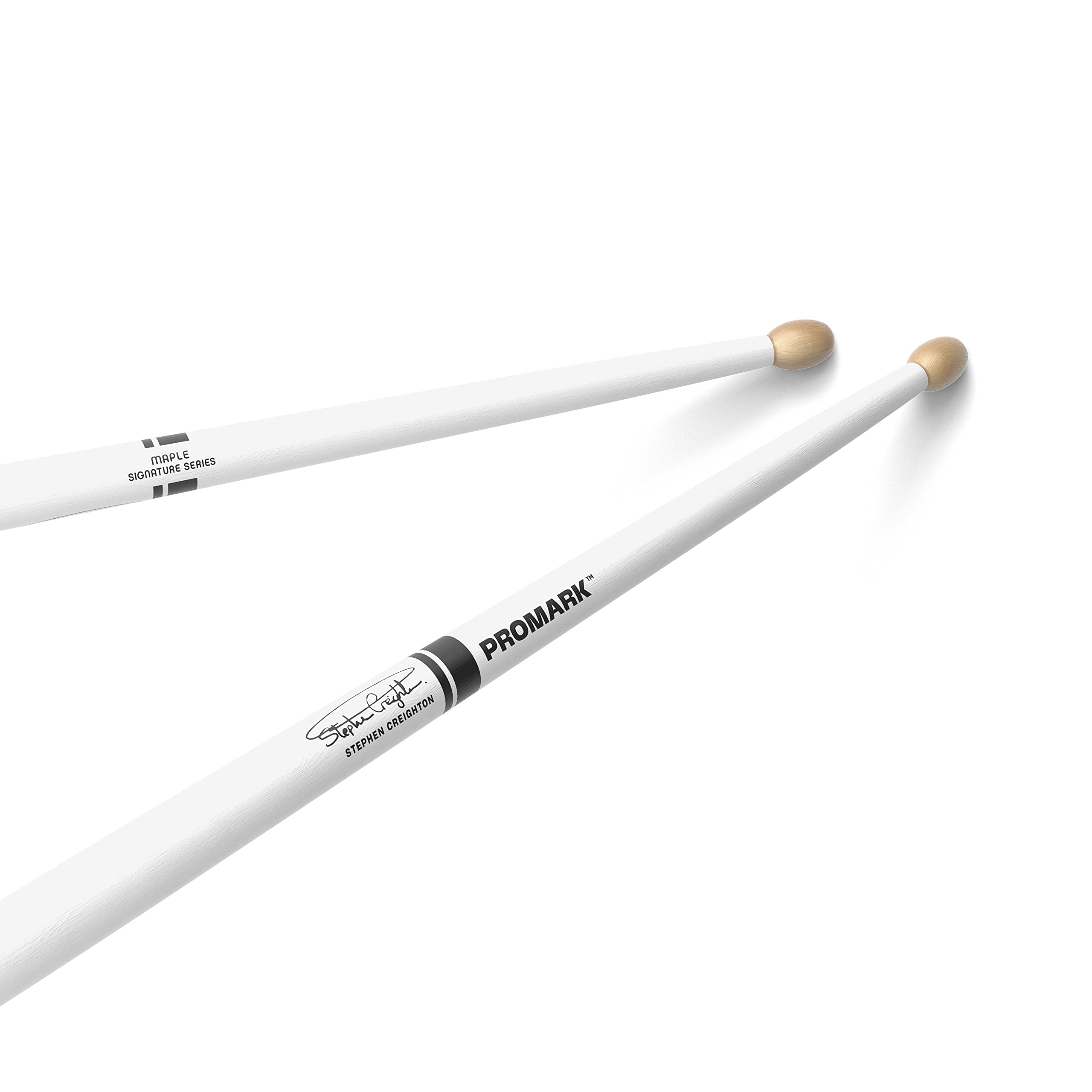 ProMark Drum Sticks - Stephen Creighton Pipe Band Drumsticks - Drum Sticks Set - Wood Tip - White Maple Drumsticks Drum Sticks - Consistent Weight and Pitch - 1 Pair