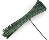 KINGLAKE 100Pcs 150x2.5mm Self-Locking Garden Cable Ties Green Nylon