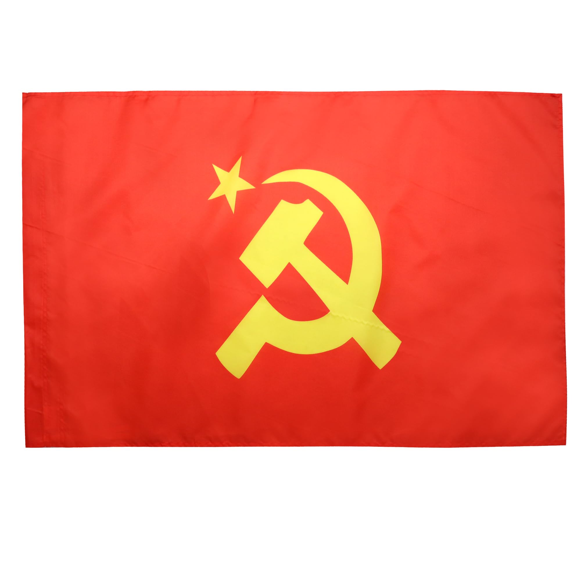 AZ FLAG - USSR Central logo Flag - 3x5 Ft - Red comunist Banner with Sleeve - 100% Polyester - Fade Resistant - Vivid Colors - 3' x 5' Feet - 150x90 Cm
