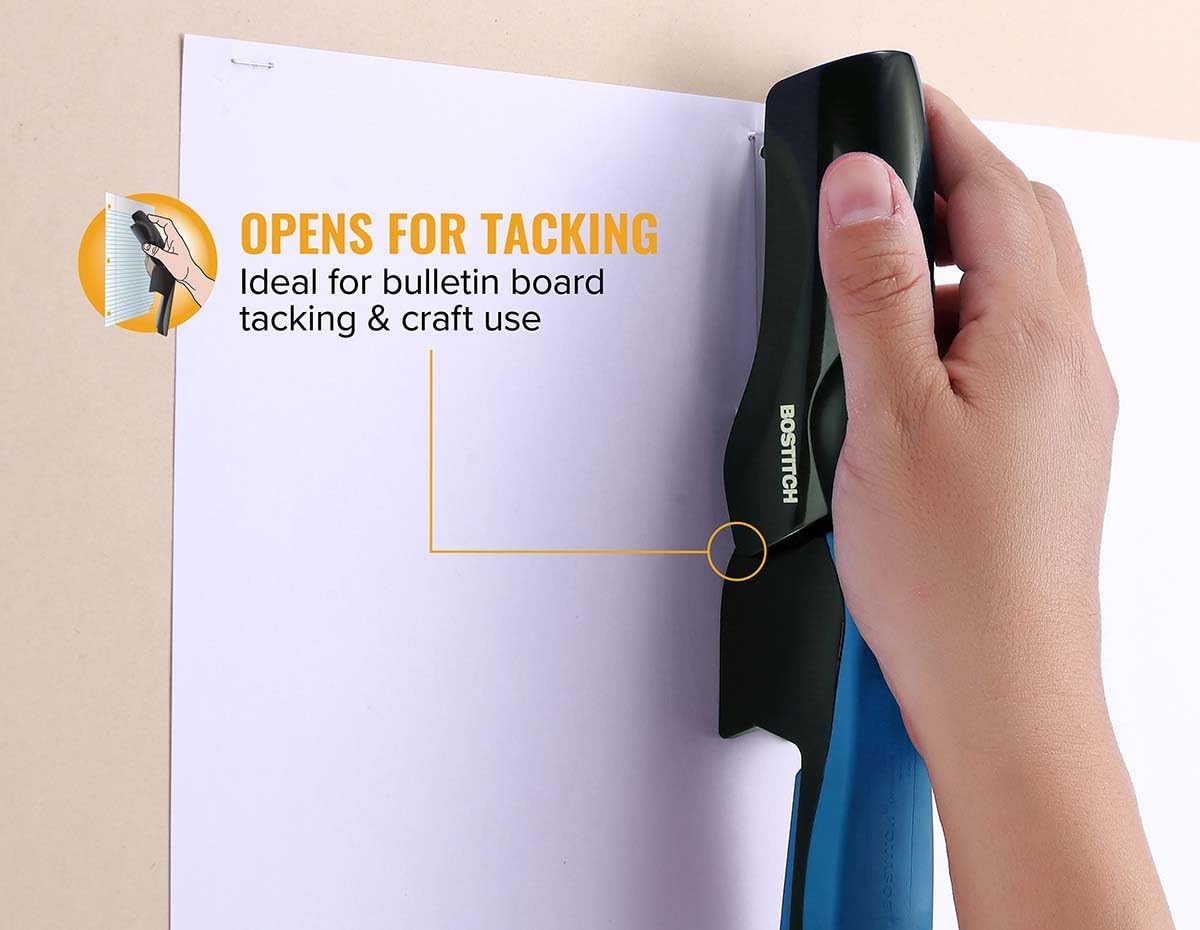 Bostitch Office Heavy Duty 40 Sheet Stapler, Small Stapler Size, Fits into the Palm of Your Hand; Assorted - No Color Choice, One per Order (B175-ASST) : Office Products