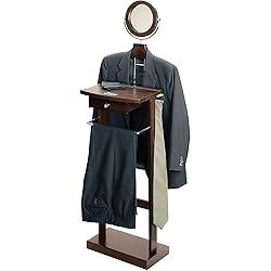 Winsome Wood Valet Stand With Wood Base, Dark