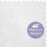 The Bead Shop Iron On Interfacing Medium Weight 90cm White 3m Fusible Non-Woven view 2