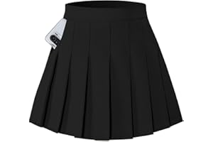 SANGTREE Girls Women's Pleated Skirt, Elastic Waist Uniform Skirt Plus Size, 2 Years - US 4XL