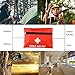WELL-STRONG Compact First Aid Kit Durable Medical Bag for Car Home Camping Travel Red(52PES/Set)thumb 3