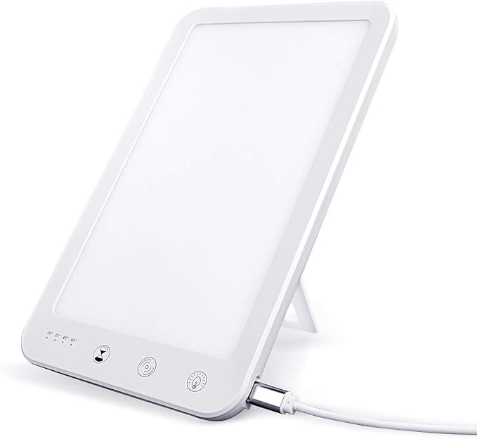 SAD Light Therapy Lamp LED SAD Lamp Portable 10000 Lux Natural Sunlight