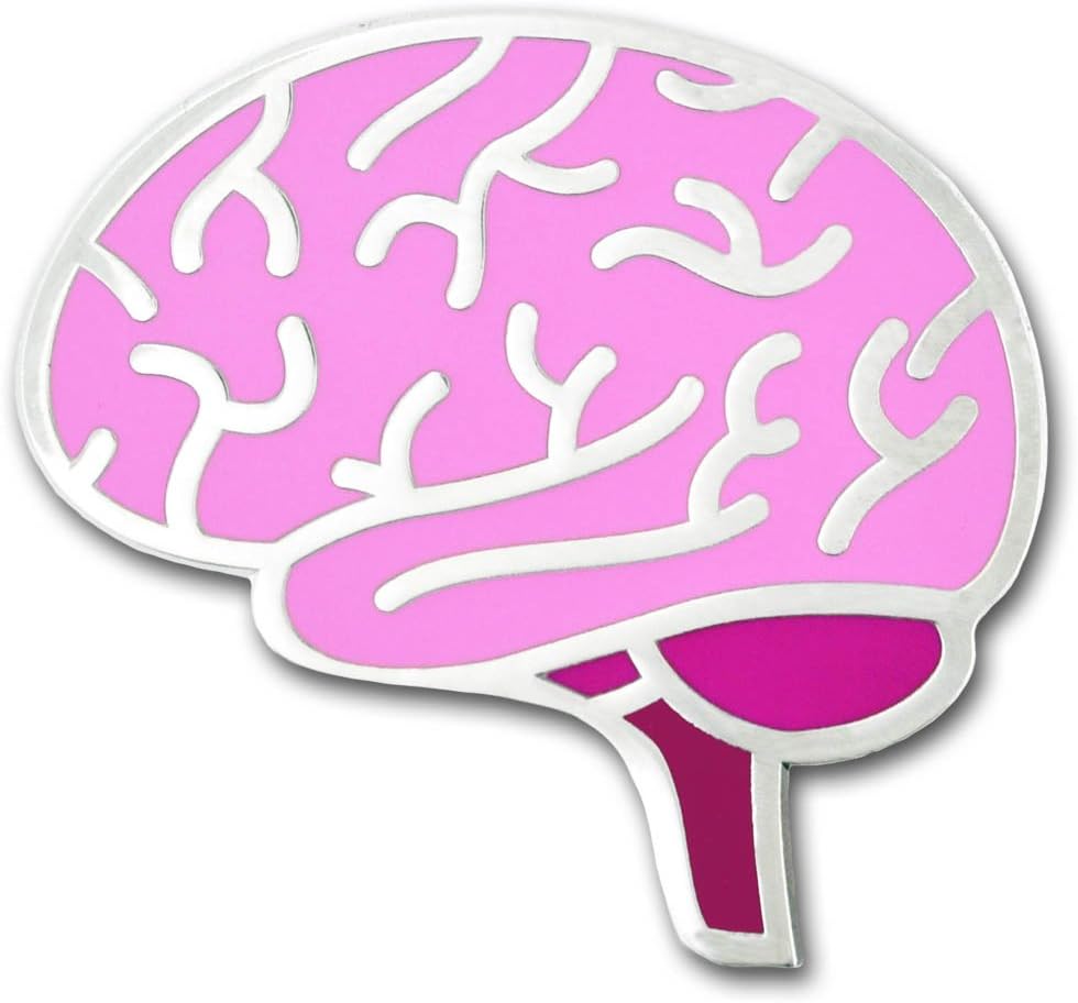 PinMart The Human Brain Medical Halloween Enamel Lapel Pin