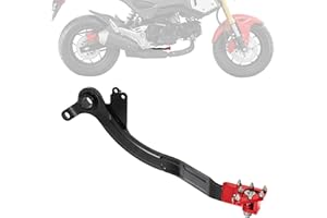 IUVWISN Motorcycle Rear Brake Pedal Foot Lever Folding CNC for Grom MSX 125 Grom Clone Boom Vader 2022-2025 Red
