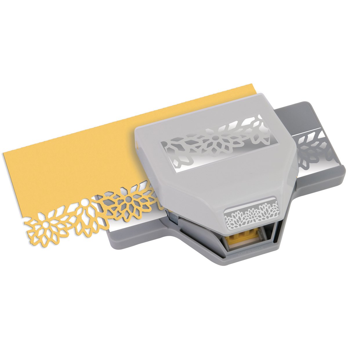 Dimensions EK Success-Large Edger Paper Punch: Diamond Flowers, Metal, Multi-Colour, 16 x 9.5 x 3.5 cm