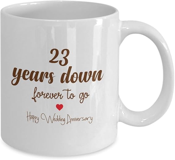 23rd Wedding Anniversary Gifts 23 Years Down