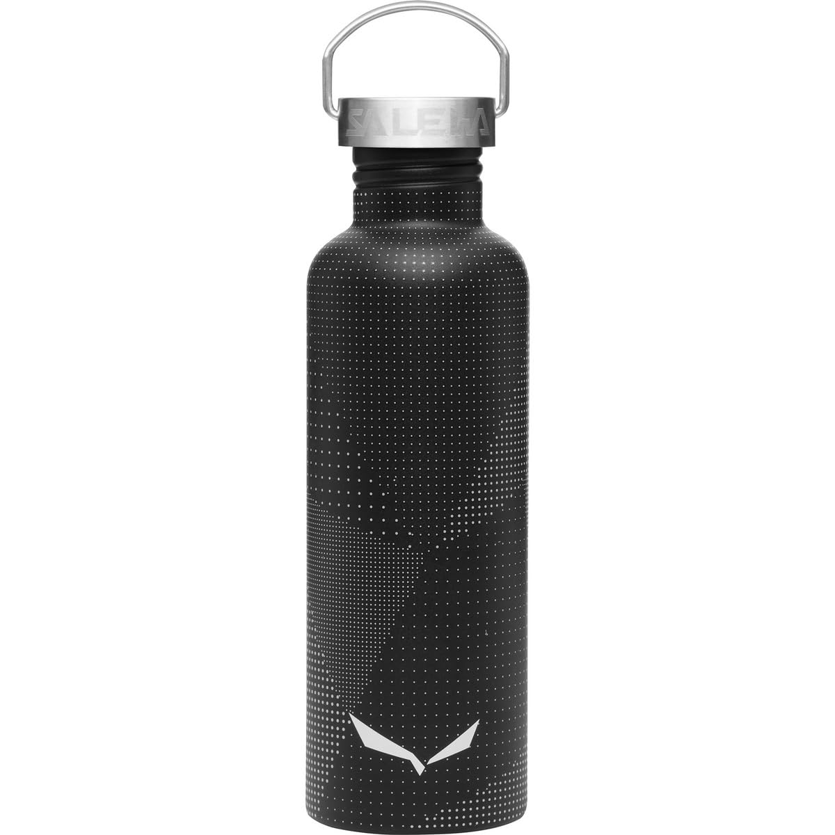 Salewa Aurino Stainless Steel 1,0L Bottle, Black Out/Dots, Unisex