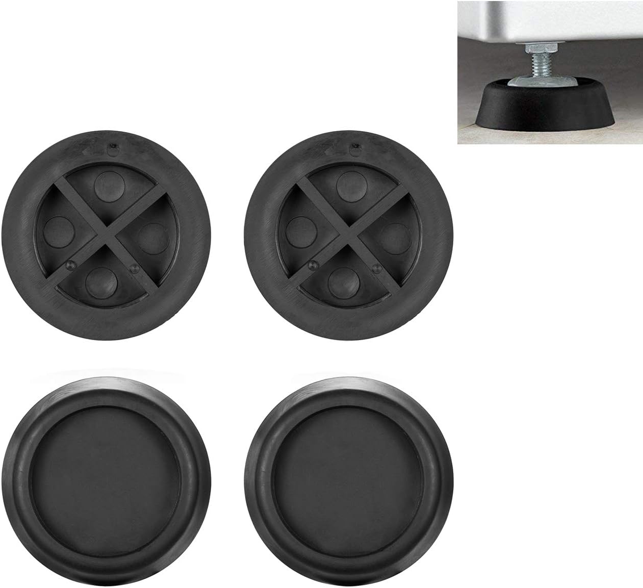 Anti Vibration Pad for Washer and Dryer Rubber Pad Feet for Washing Machine and