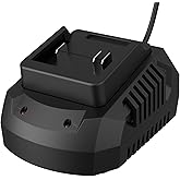 LAZYBOI Battery Charger, Replacement 21V Charger for LAZYBOI Cordless Leaf Blower, Multi-Protection Safety System with 1-Hour Fast Charge