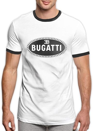 Amazon Com Hrsheng Design Bugatti Automobile Logo Cotton T Shirts For Boys Black Clothing