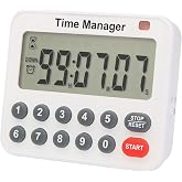 AIMILAR Magnetic Digital Kitchen Timer with Direct Numerical Keypad, Loud Alarm - 99Hr Countdown Count Up Timer for Cooking Baking Classroom, Batteries Included