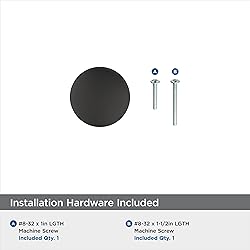 Amerock | Cabinet Knob | Matte Black | 1-1/4 inch