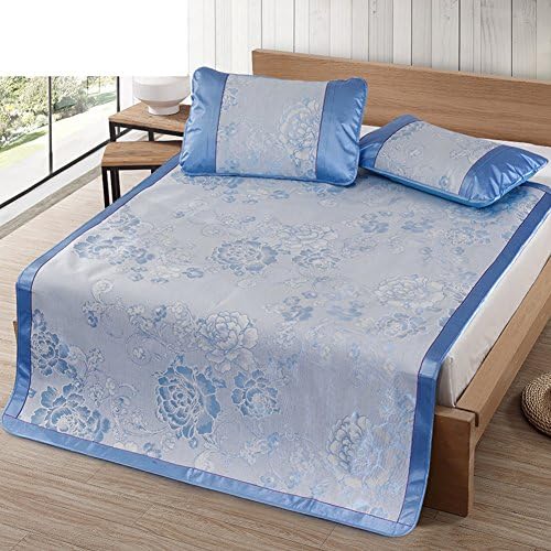 Summer Thicker Ice Mat/Folding Printing Non-slip Mat(1 Mat+2 Pillowcase)-E Queen1