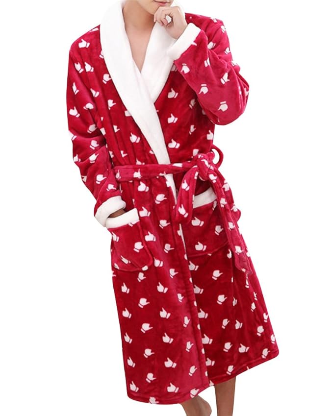 bademantel damen mit punkten