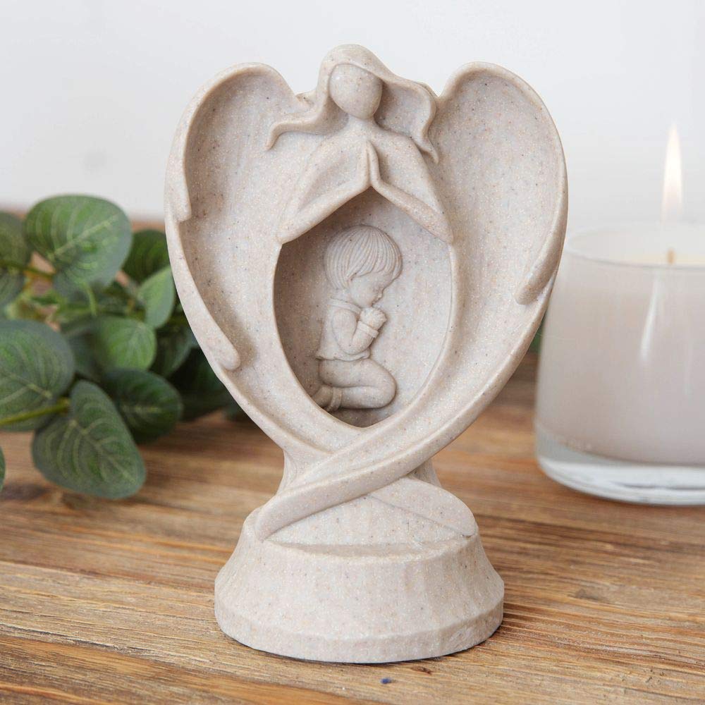 Celebration Gifts Faith and Hope Boy Guardian Angel Night Light