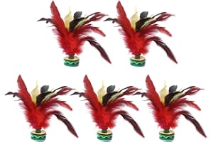 Tyenaza 5PCS 20CM Height Handmake Feather Shuttlecock China Foot Kick Entertainment Games