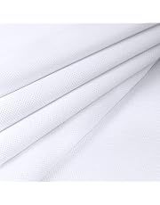 Pllieay 14 Count Aida Cloth - 59 X 39 Inch Big Size White Cross Stitch Fabric, Pure Cotton