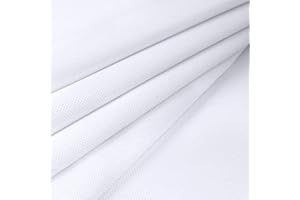 Pllieay 14 Count Big Size Classic Reserve Aida Cloth White Cross Stitch Fabric, 59 x 39 Inch