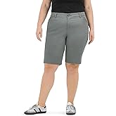 Lee Women's Plus Size Legendary 9" Chino Bermuda Short