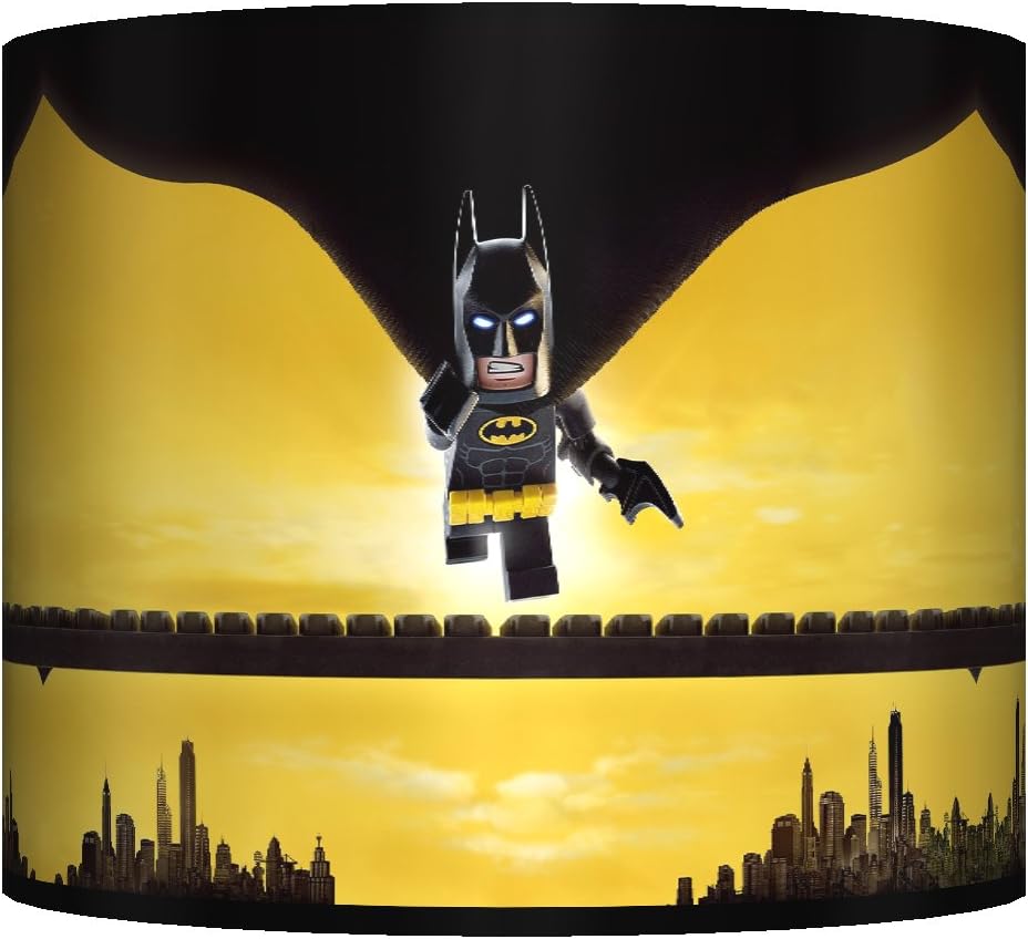 Batman Movie Ceiling Lampshade 10 Drum Boys Bedroom Lamp Shade Amazon Co Uk Lighting