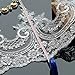 3 Yards Bling Paillette Lace Trims Sequins Embroidered Lace Trims for Bridal Accessories Supply 9inch (22cm) Wide White Color